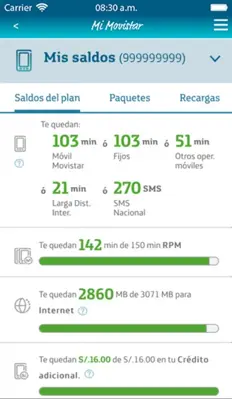 Mi Movistar Perú android App screenshot 3